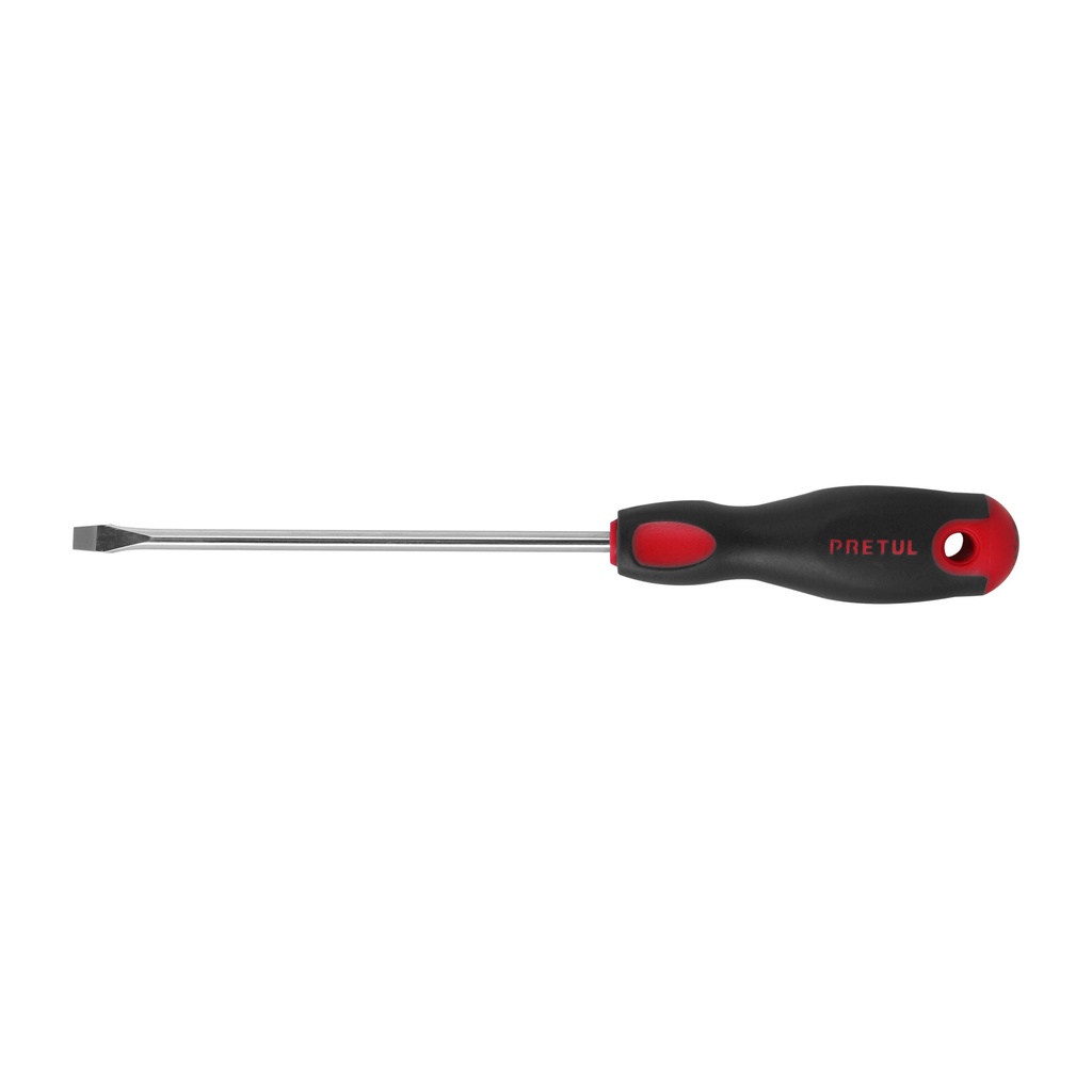 [T21484] Desarmador plano 1/4' x 6'mango Comfort Grip, Pretul