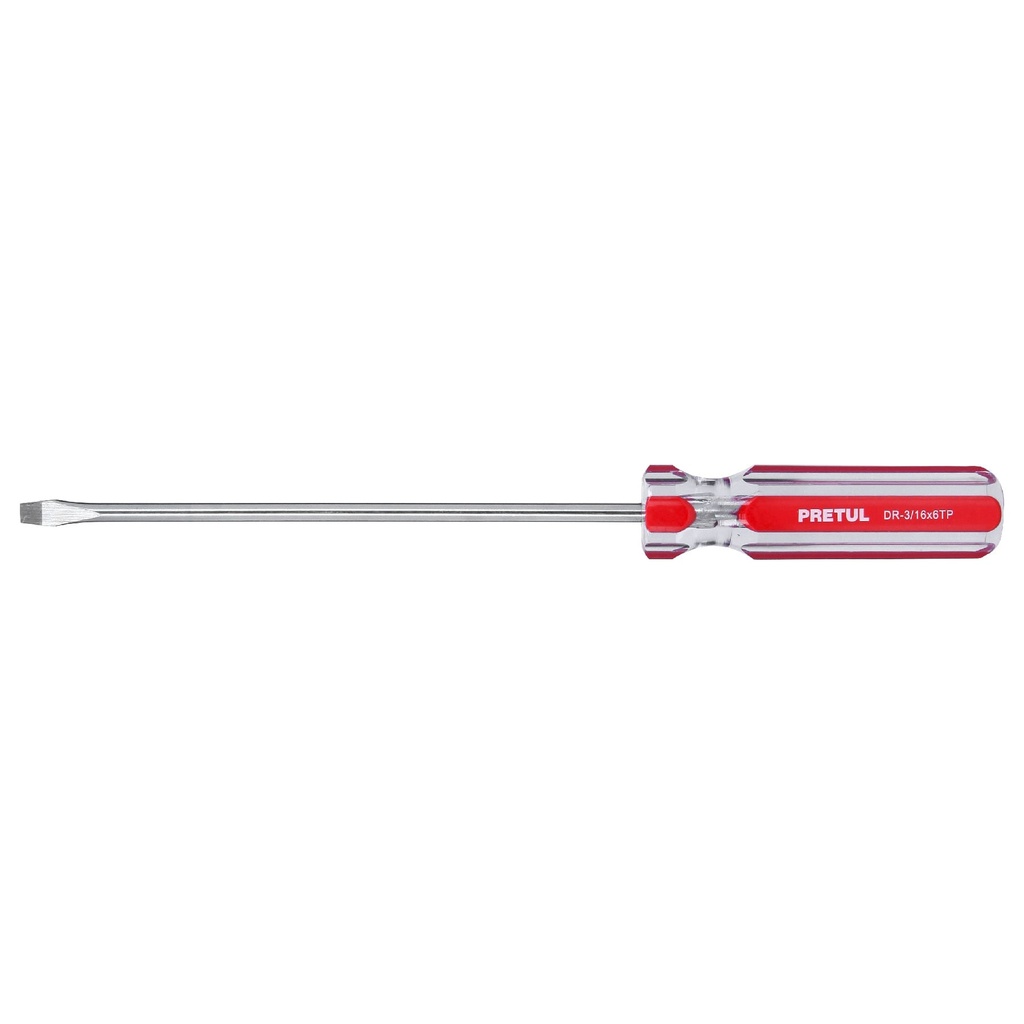 Desarmador plano 3/16 x 6' mango de PVC, Pretul - Pag 130