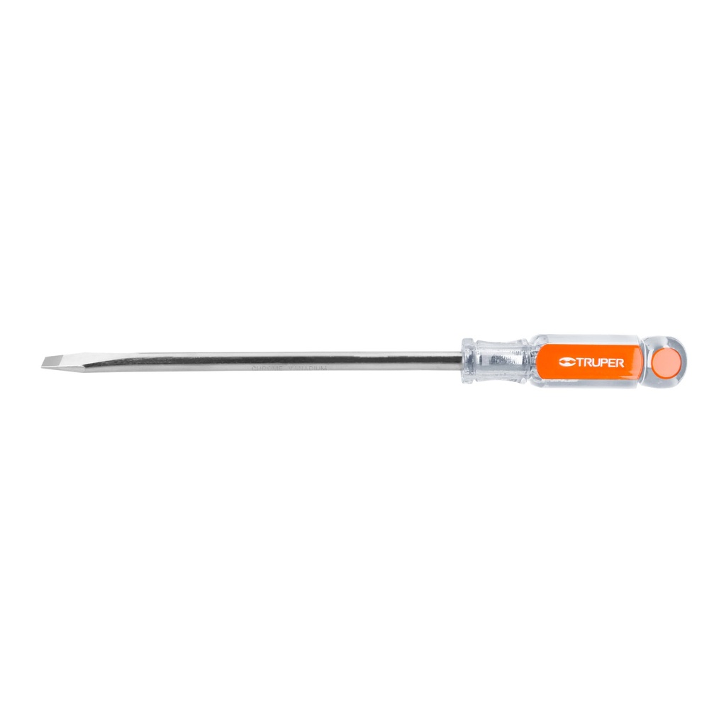 [T14008] Desarmador plano 3/8' x 8' mango de acetato, Truper