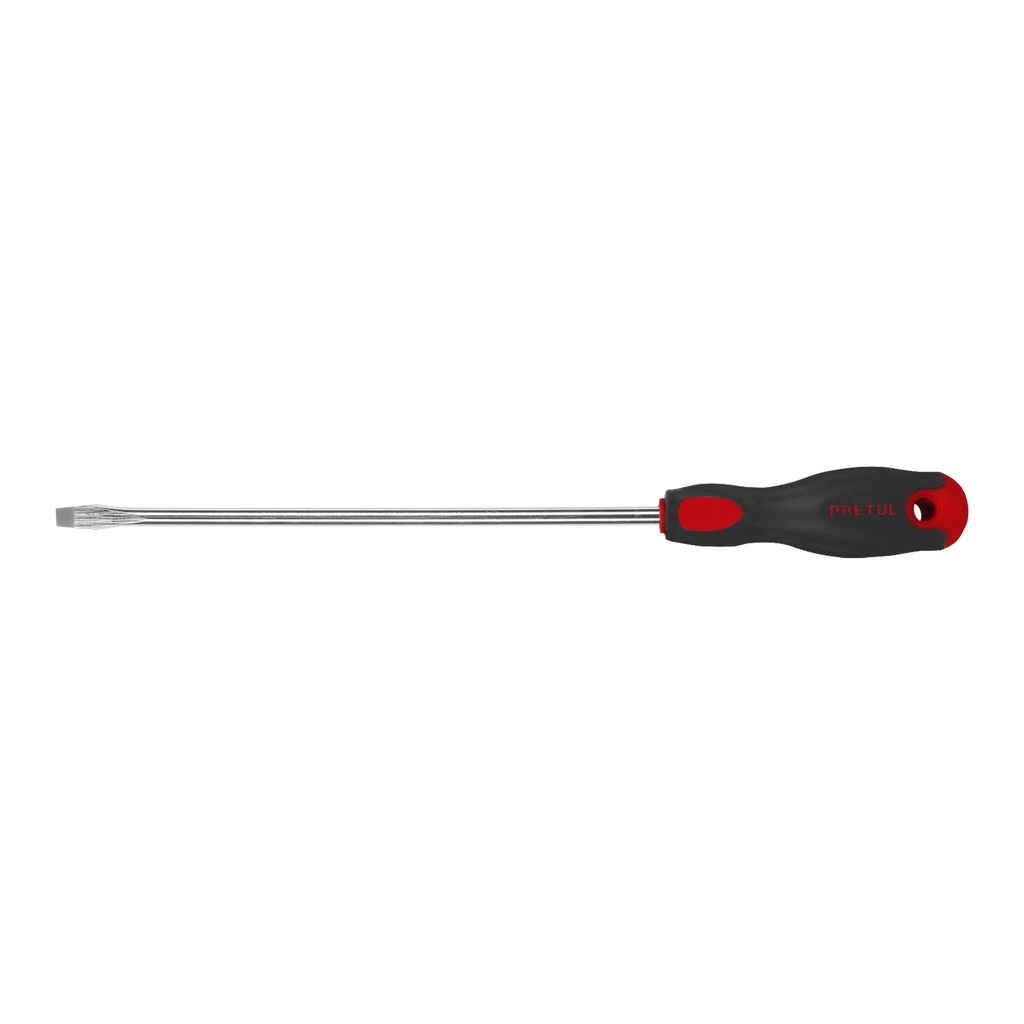 [T28079] Desarmador plano 5/16' x 10' mango Comfort Grip, Pretul