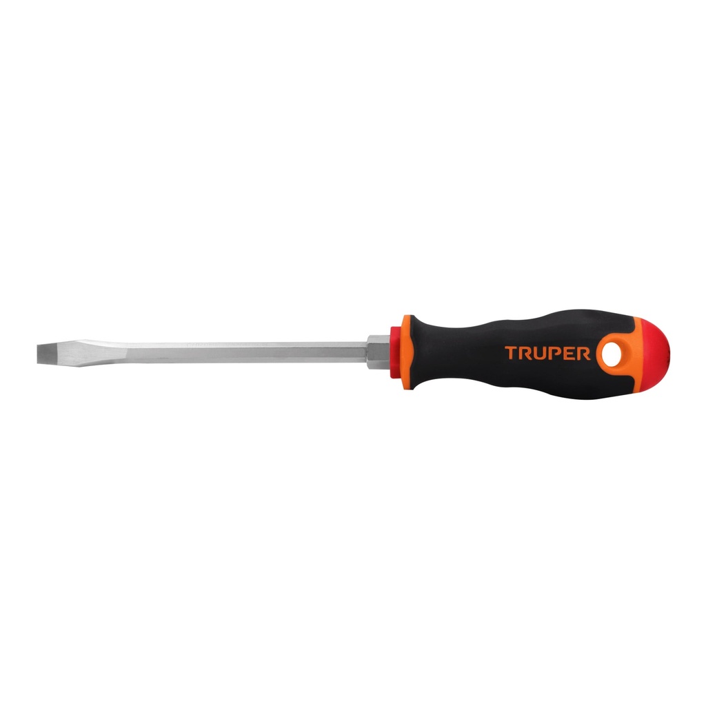 [T14006] Desarmador plano 5/16' x 6' mango Comfort Grip, Truper