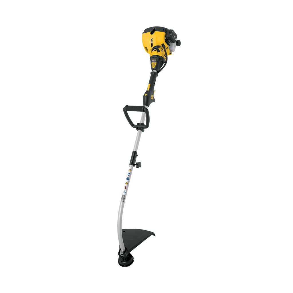 Desbrozadora a gasolina 25cc mango tipo 'D', 17'corte, curva