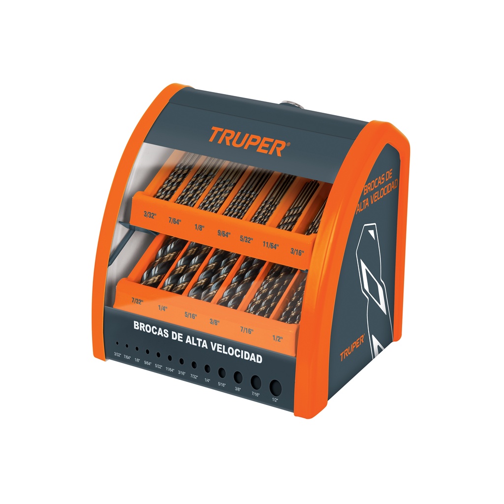 Despachador 13 compartimentos para brocas HSS con producto