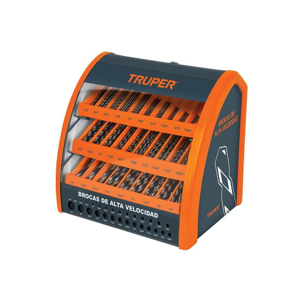 Despachador 29 compartimentos para brocas HSS con producto - Pag 56