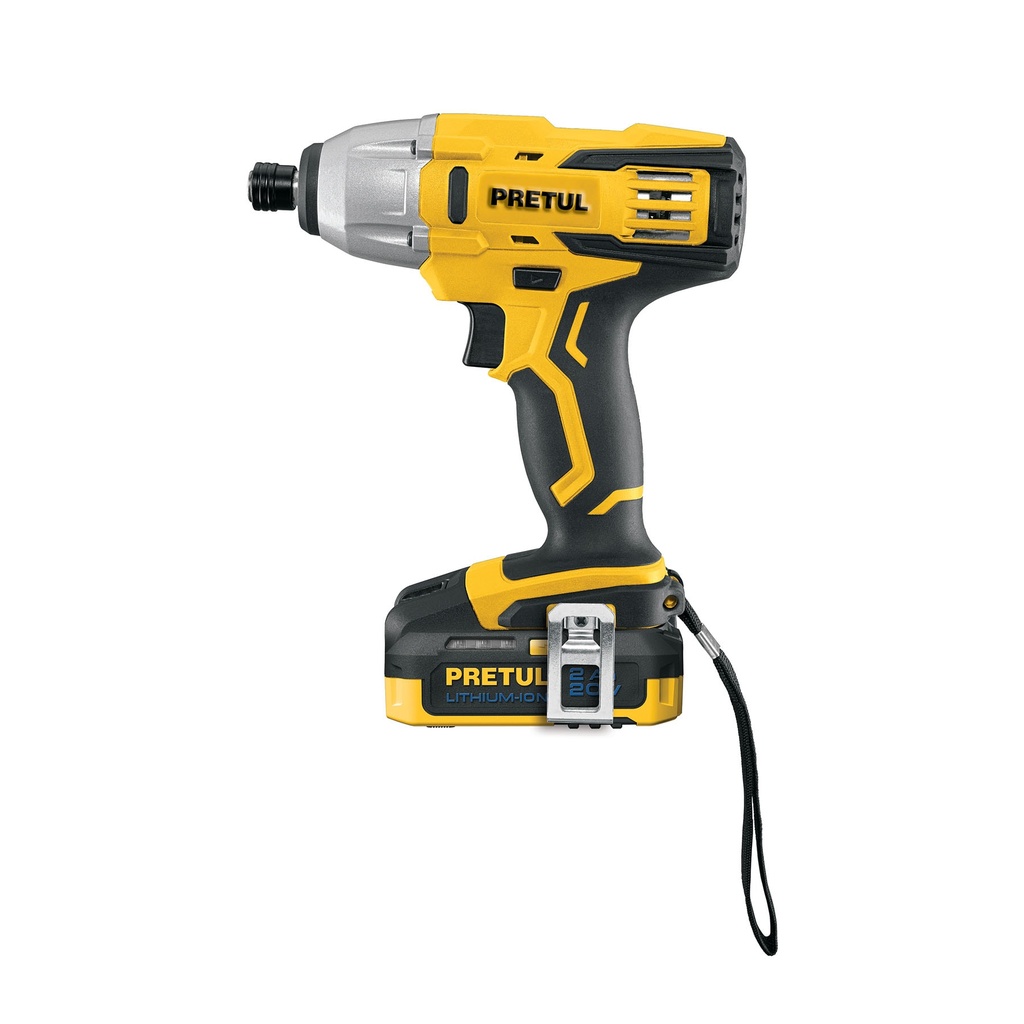 Destornillador de impacto inalámbrico 1/4', 20 V, Pretul - Pag 273