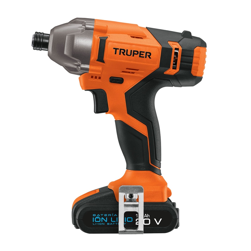 Destornillador de impacto inalámbrico 1/4', 20 V, Truper - Pag 341