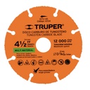 Disco 4-1/2' multimaterial de carburo de tungsteno, Truper - Pag 186