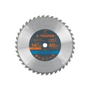 Disco sierra 14' para madera, 40 dientes centro 1', Truper