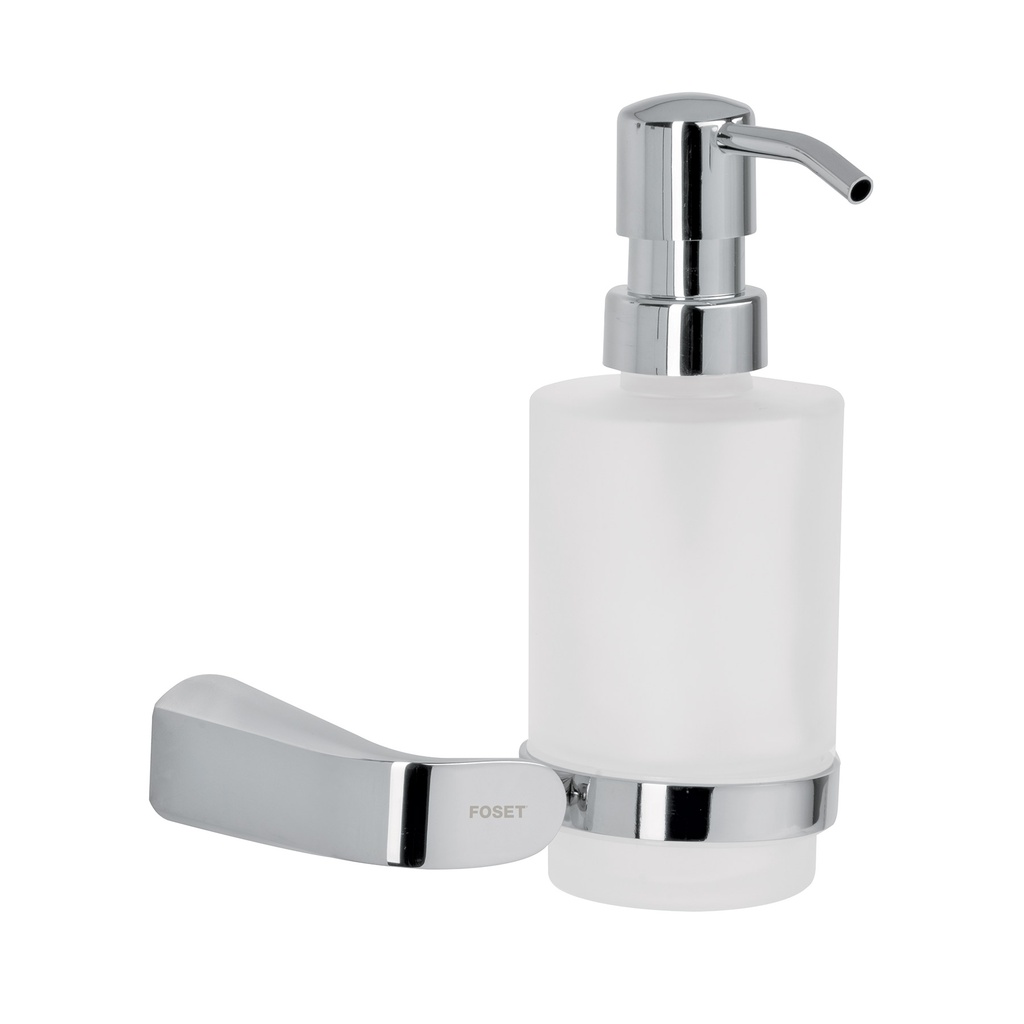 [T45212] Dispensador de jabón a pared de latón cromado, Riviera