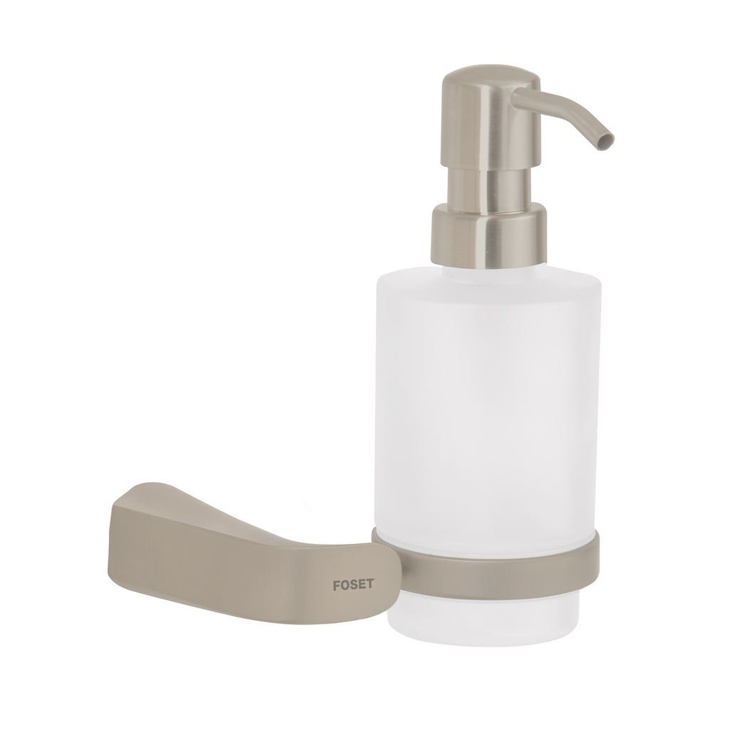 [T45227] Dispensador de jabón a pared de latón satinado, Riviera