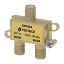 Divisor coaxial de 1 entrada y 2 salidas, Volteck - Pag 514