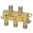 Divisor coaxial de 1 entrada y 4 salidas, Volteck - Pag 514