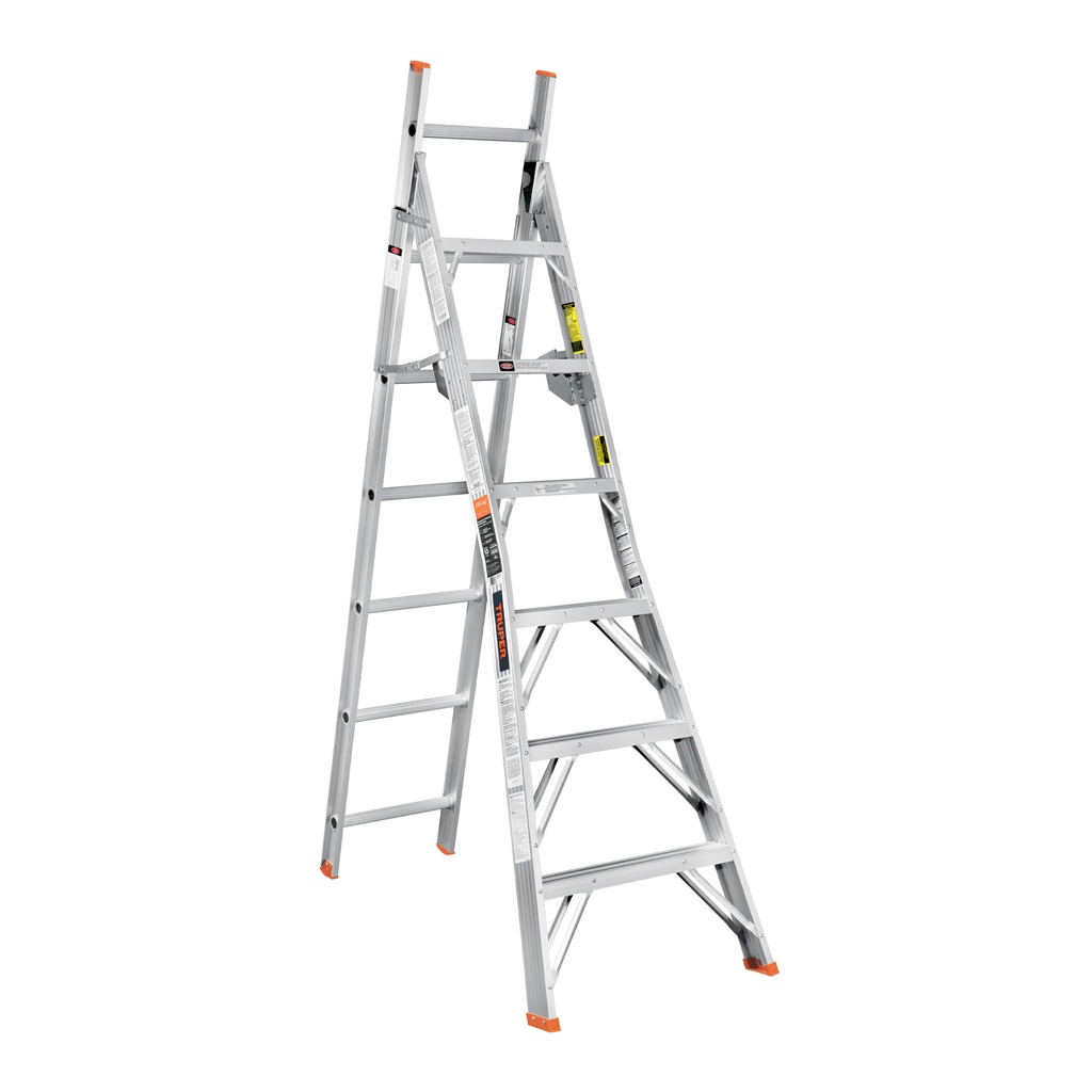 Escalera de combinación, tipo ll, 13 escalones, Truper