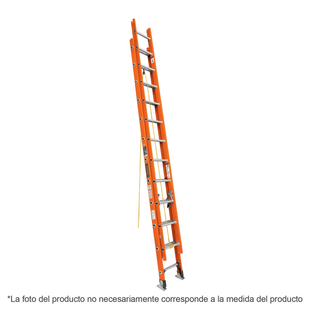 Escalera de extensión, tipo II, 28 peldaños, fibra de vidrio - Pag 150