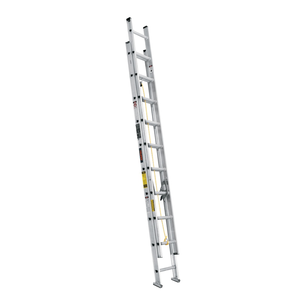 Escalera de extensión, tipo III, 20 peldaños, Truper