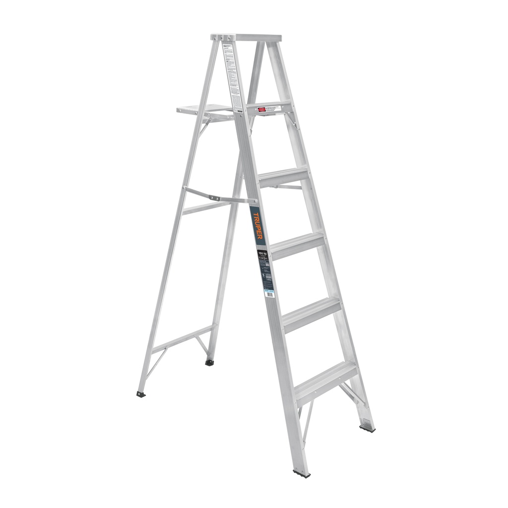 [T10439] Escalera de tijera 100% aluminio tipo lll 5 peldaños, Truper