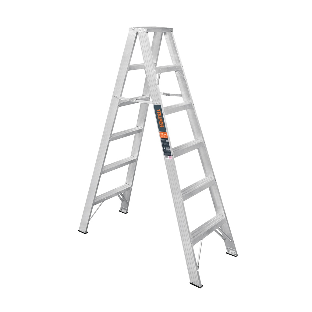 [T10496] Escalera de tijera doble, tipo ll, 5 escalones, Truper