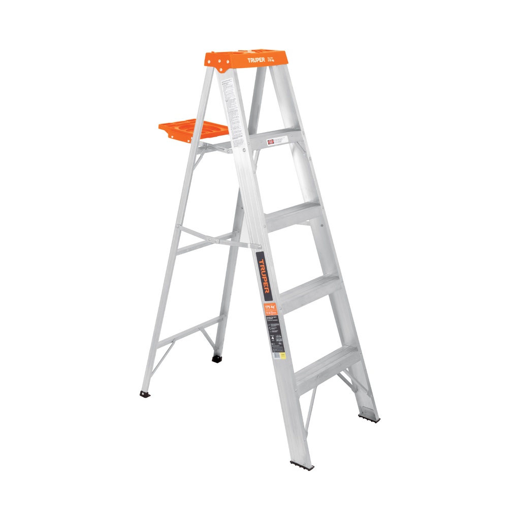 [T10264] Escalera de tijera tipo ll 4 peldaños y bandeja, Truper