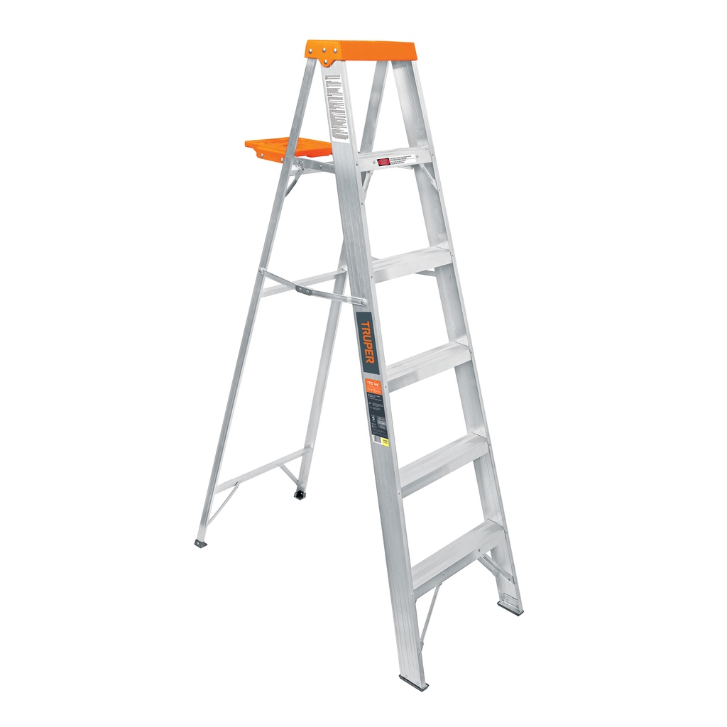 [T10335] Escalera de tijera tipo ll 5 peldaños y bandeja, Truper