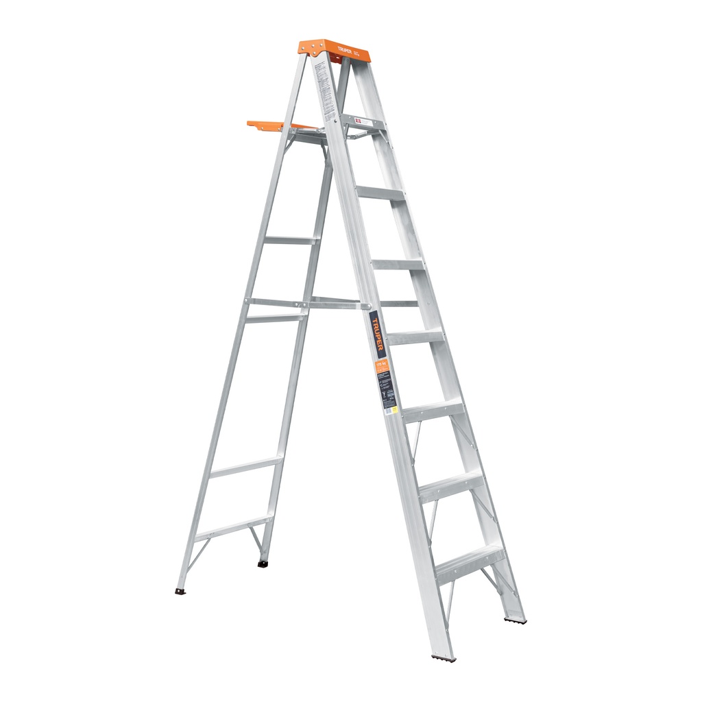 [T10337] Escalera de tijera tipo ll 7 peldaños y bandeja, Truper