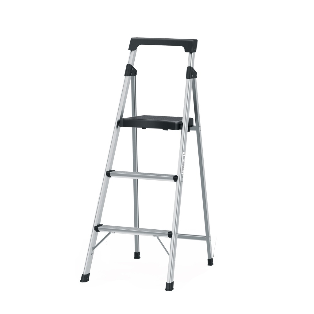 [T16764] Escalera tubular plegable, 3 peldaños, aluminio, Truper