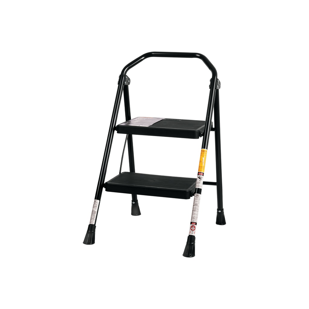 Escalera tubular, plegable, 2 peldaños, Truper