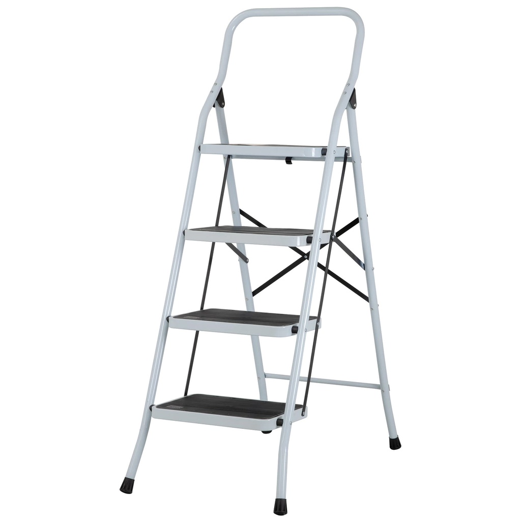 [T24122] Escalera tubular, plegable, 4 peldaños, Pretul