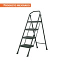 Escalera tubular, plegable, 4 peldaños, Truper