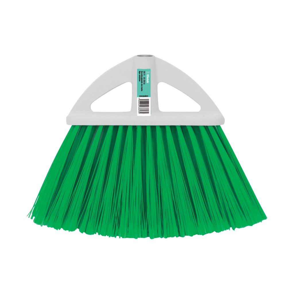 Escoba de vinilo, tipo abanico sin bastón, grande