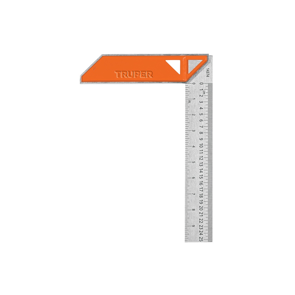 Escuadra 10' para carpintero con mango 100% de aluminio