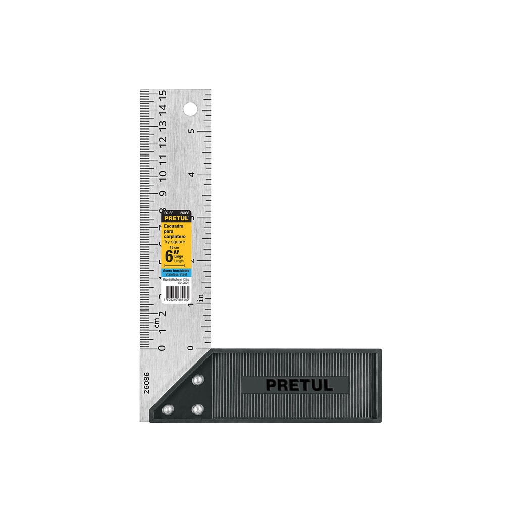 Escuadra 6' para carpintero, Pretul - Pag 154