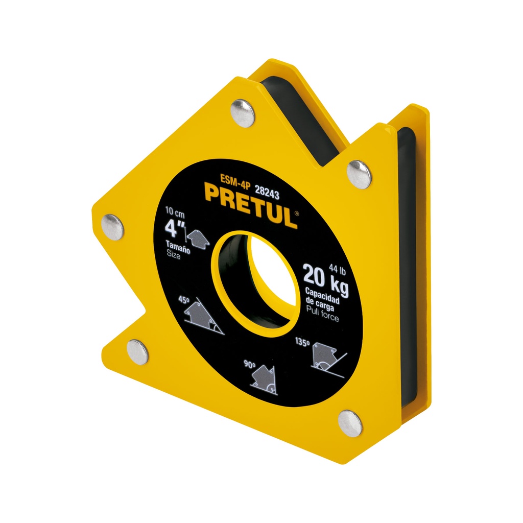 Escuadra magnética 4' para soldar, capacidad 20 kg, Pretul - Pag 155