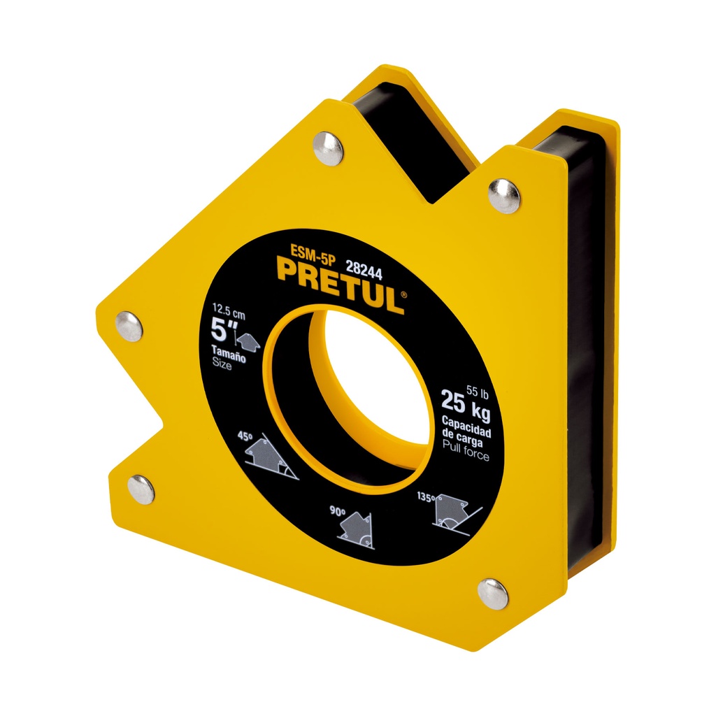 Escuadra magnética 5' para soldar, capacidad 25 kg, Pretul - Pag 155