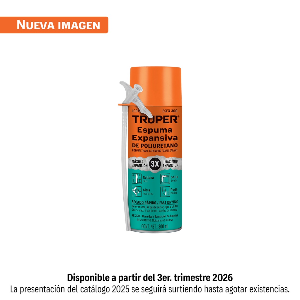 [T10919] Espuma expansiva de 300 ml, Truper