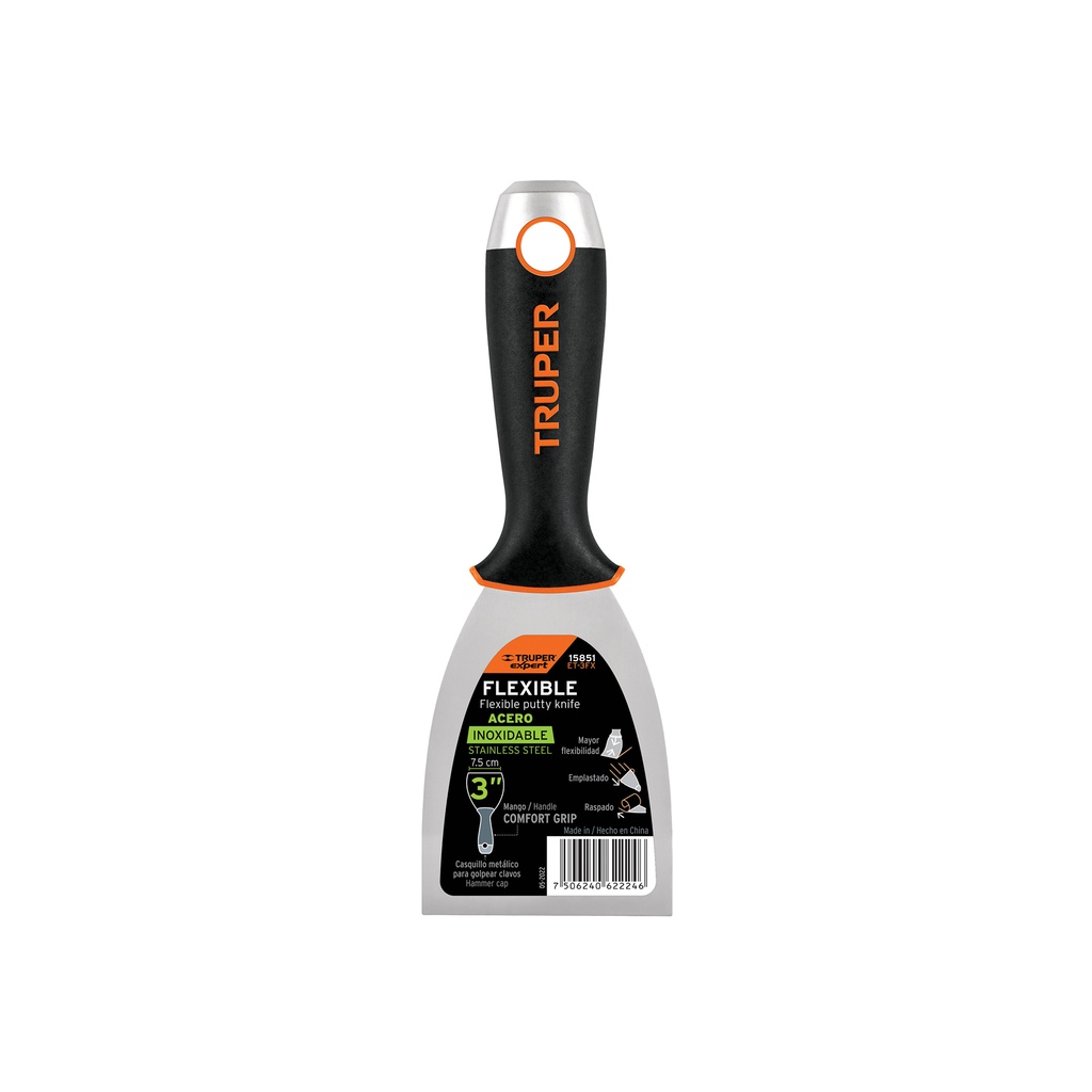 Espátula flexible 3' acero inox. mango Comfort Grip, Expert - Pag 156