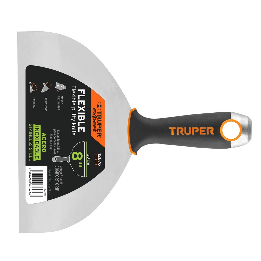 Espátula flexible 8' acero inox. mango Comfort Grip, Expert - Pag 156