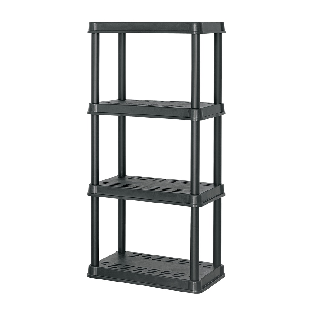 Estante plástico 4 repisas cap. 45 kg 125 x 38 x 61, Pretul