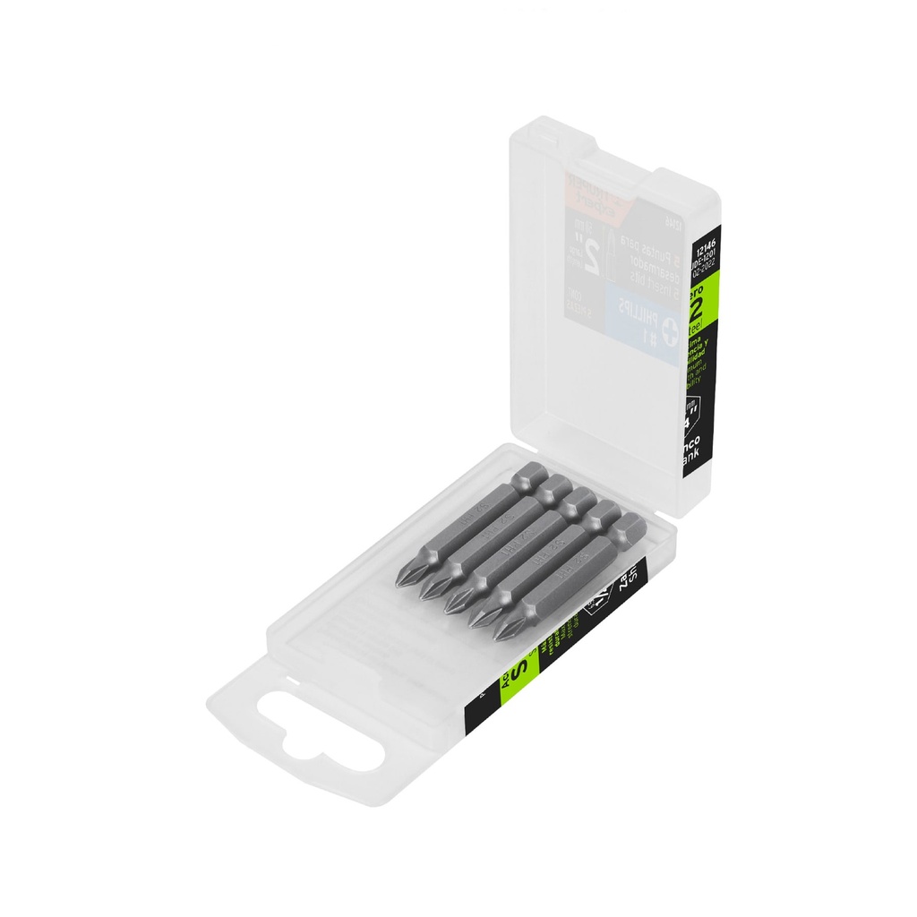 Estuche con 5 puntas de cruz PH1 largo 2', Truper Expert - Pag 325