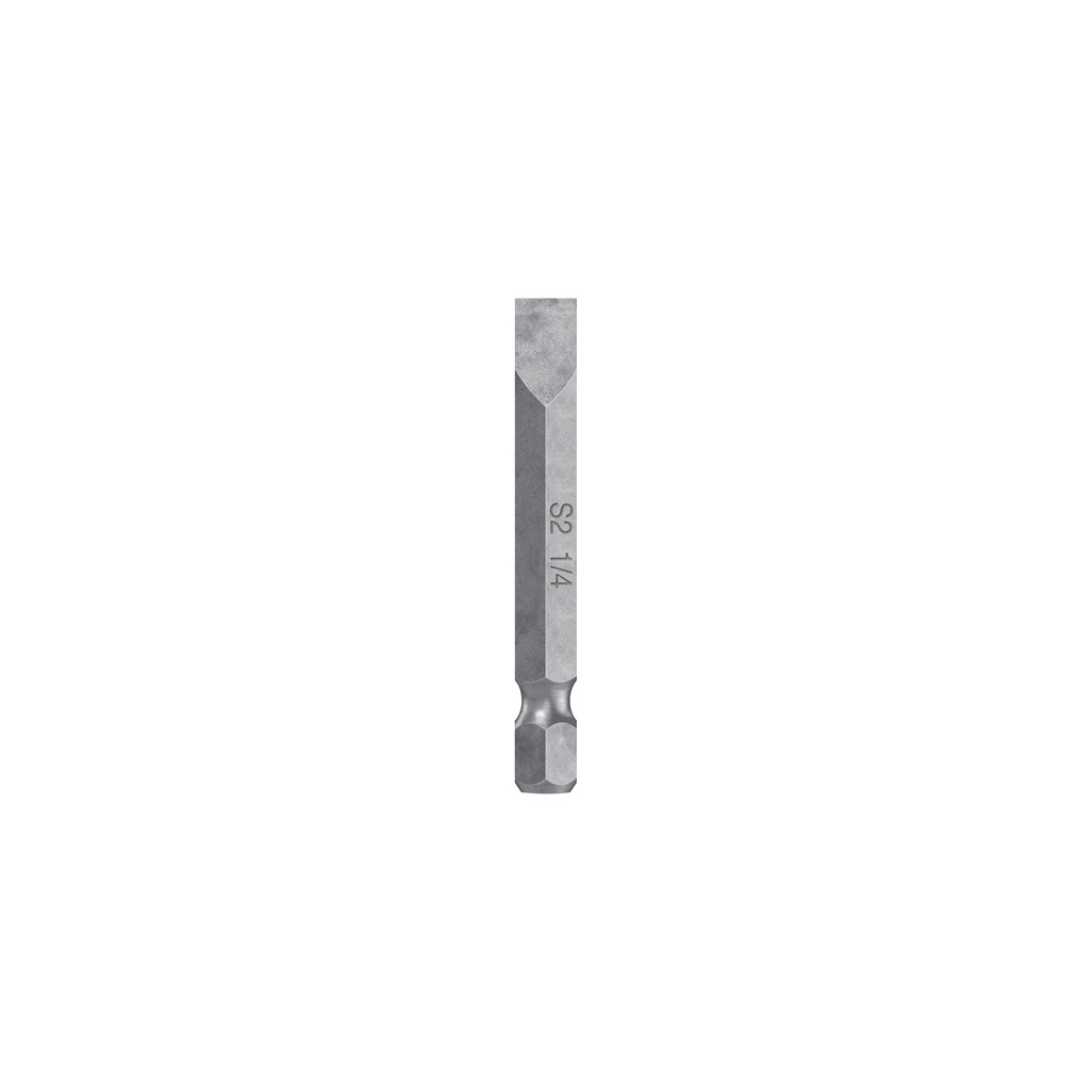 Estuche con 5 puntas planas de 1/4' largo 2', Truper Expert