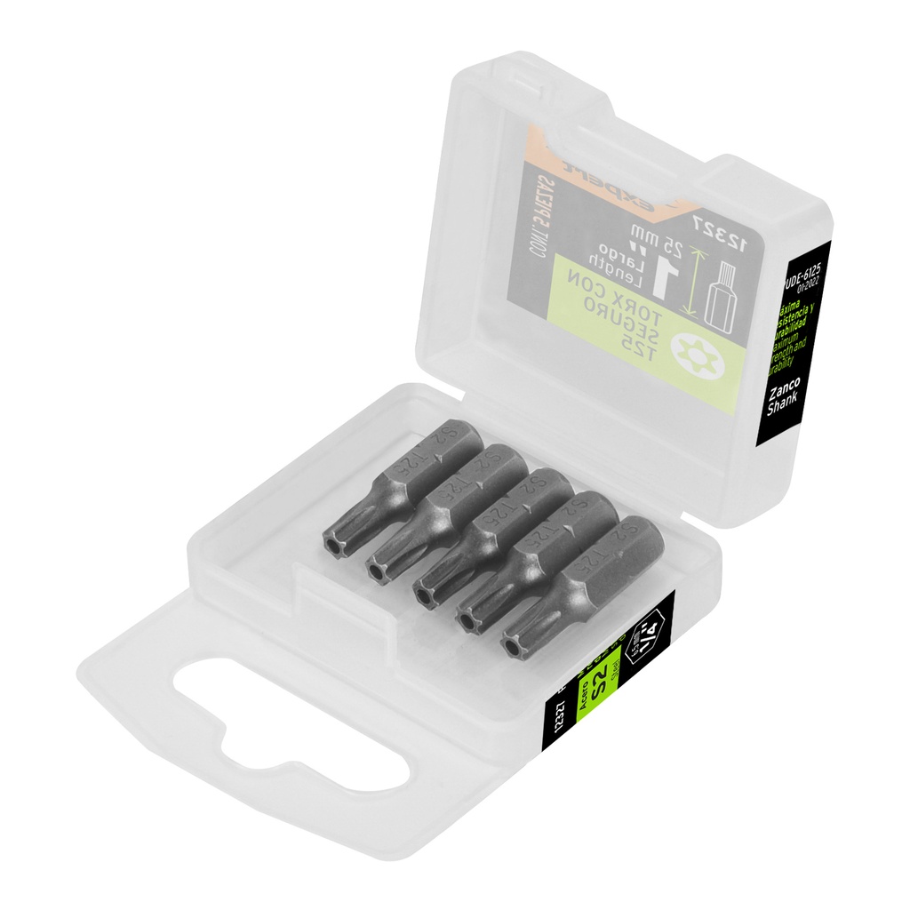 Estuche con 5 puntas torx T25 con seguro largo 1', Expert - Pag 327