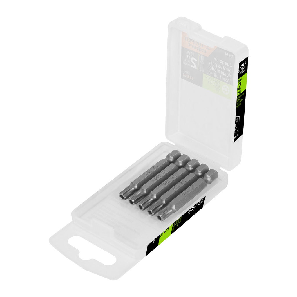 Estuche con 5 puntas torx T30 con seguro largo 2', Expert - Pag 327