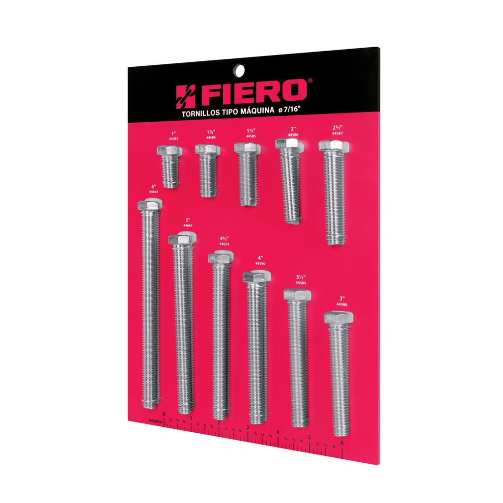Exhibidor Fiero con tornillos tipo máquina, 7/16' - Pag 625