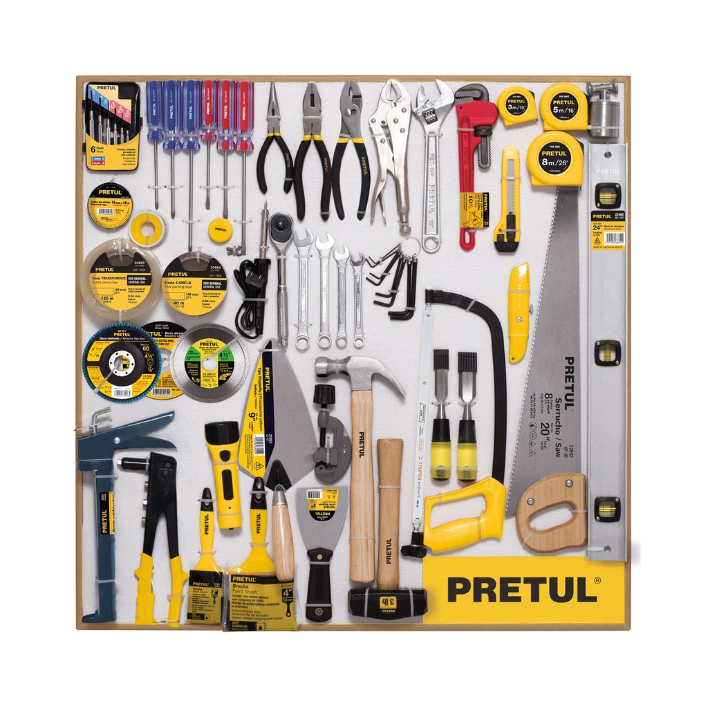 [T55914] Exhibidor Pretul, 80x80 cm, 1 tablero