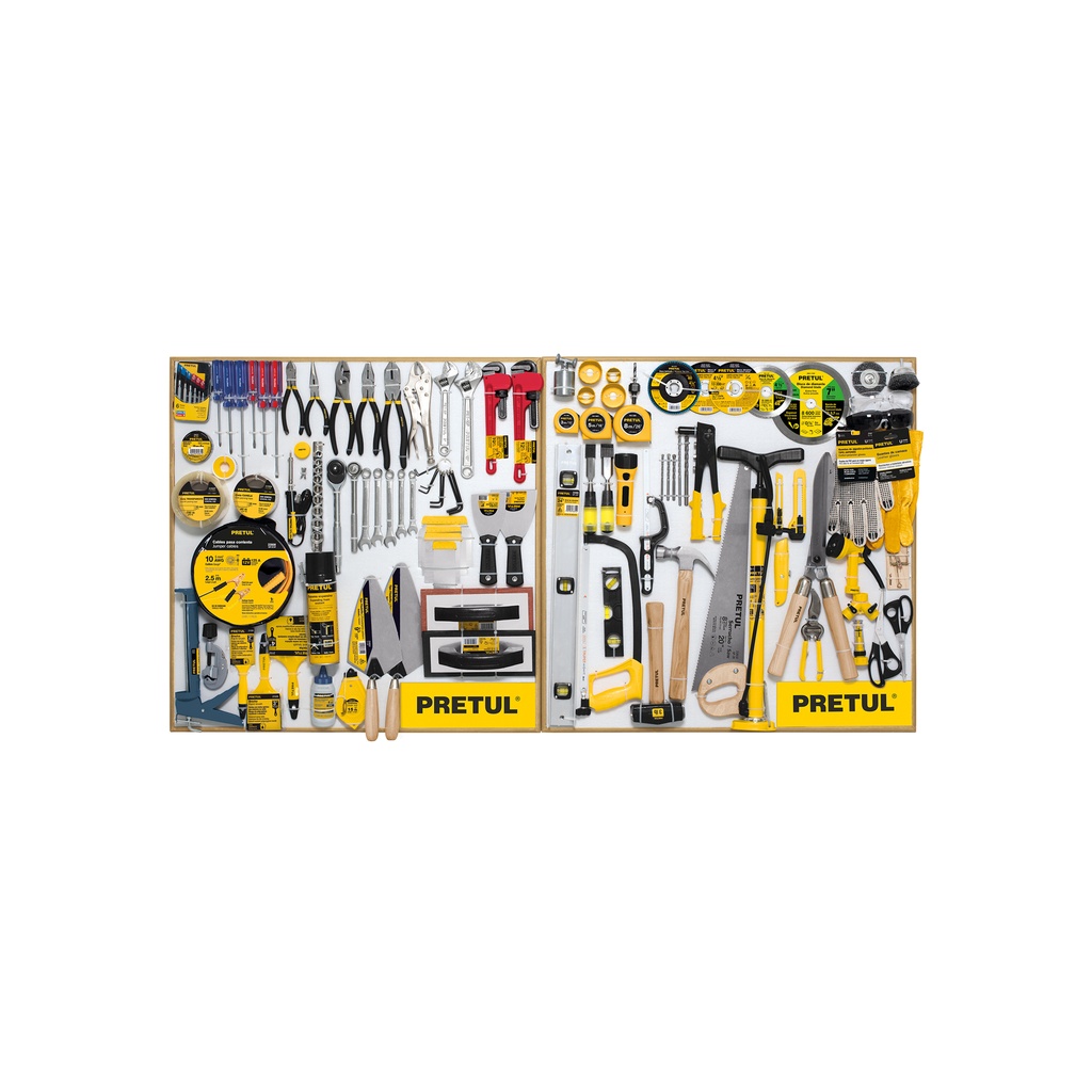 [T55915] Exhibidor Pretul, 80x80 cm, 2 tableros