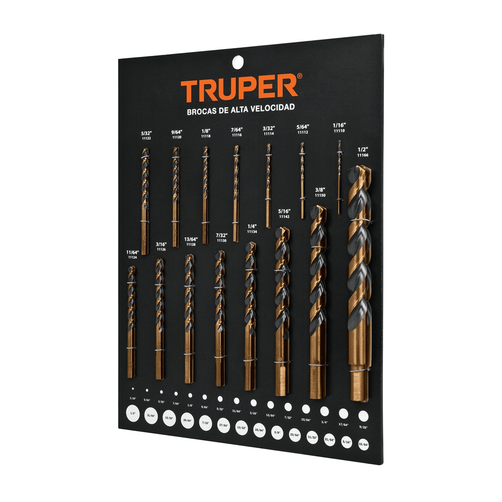 [T55565] Exhibidor Truper de brocas de alta velocidad