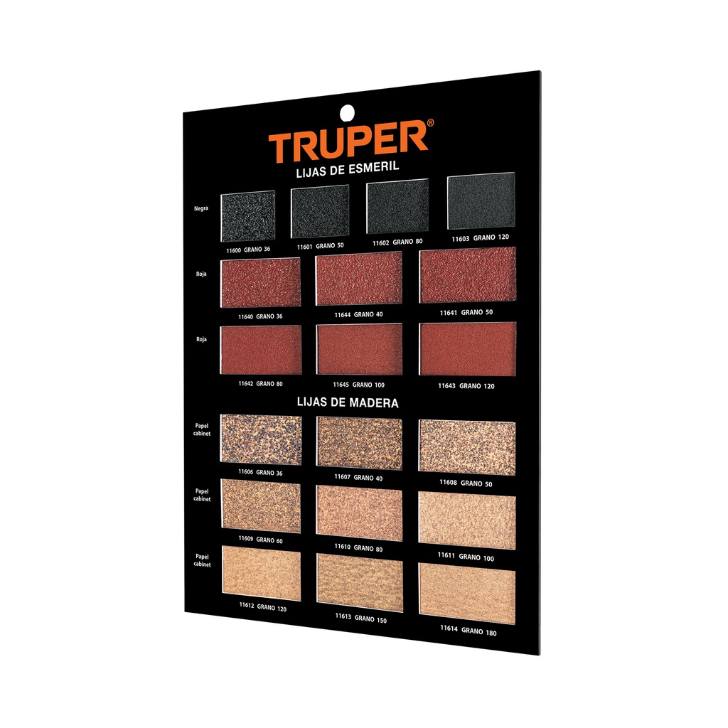 [T55560] Exhibidor Truper de lijas de madera