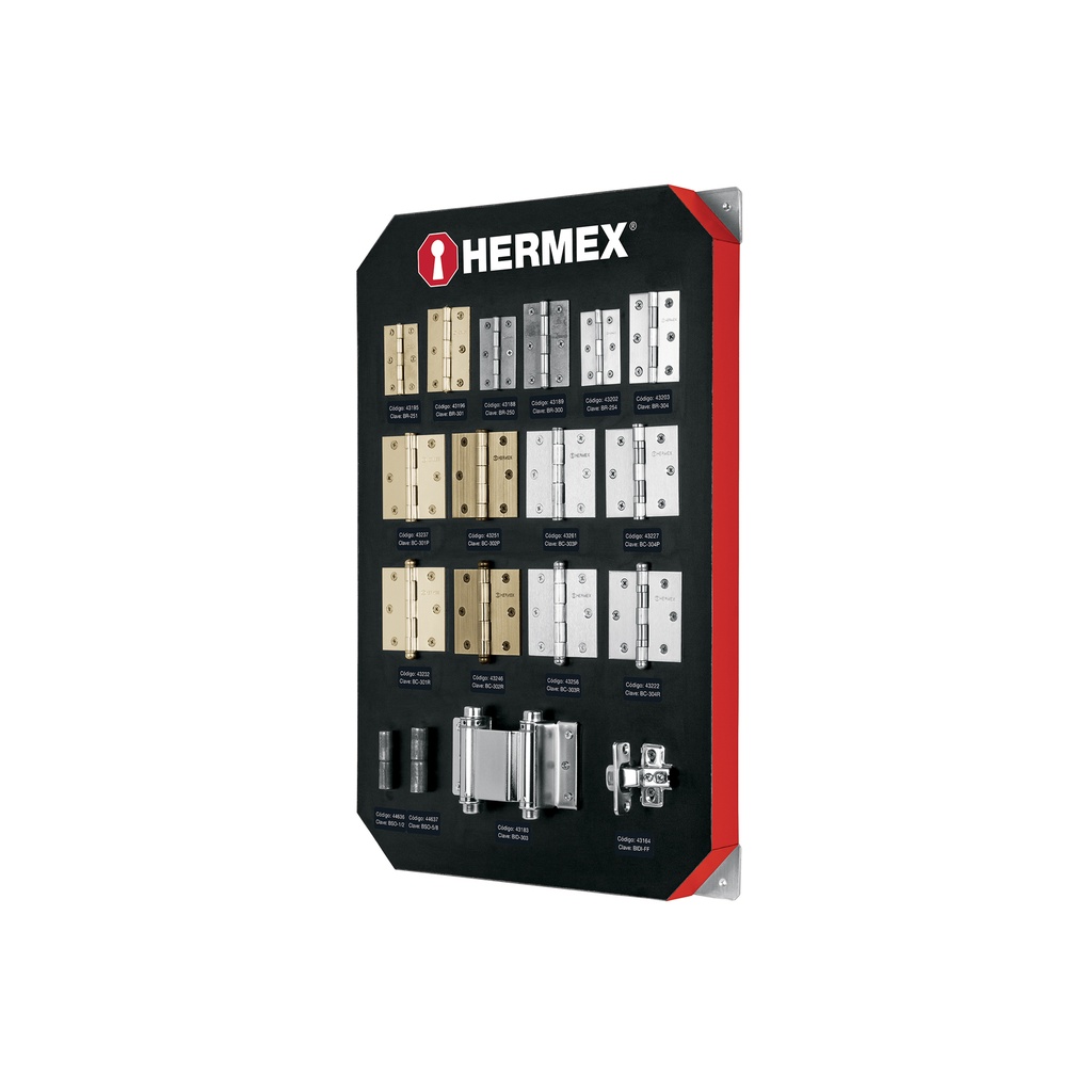[T56362] Exhibidor con bisagras, Hermex