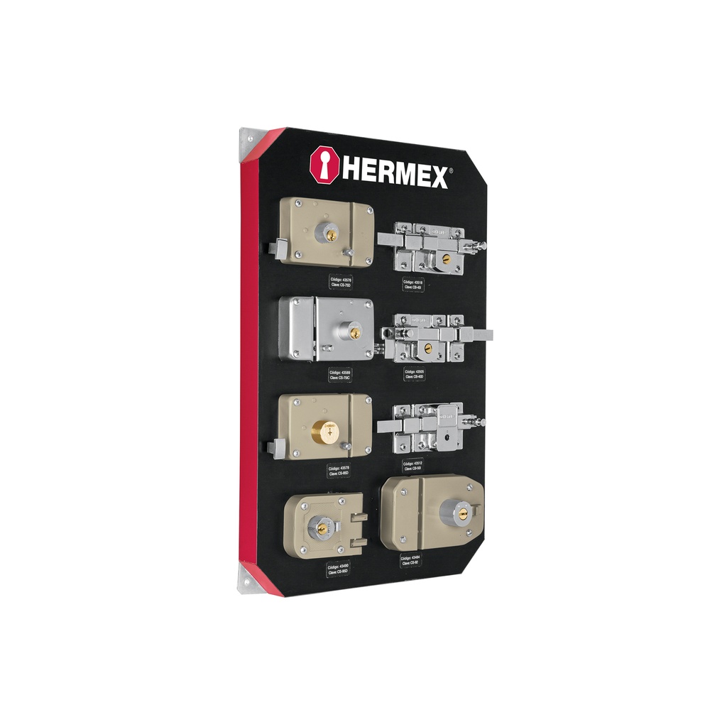 Exhibidor con cerraduras, Hermex - Pag 620