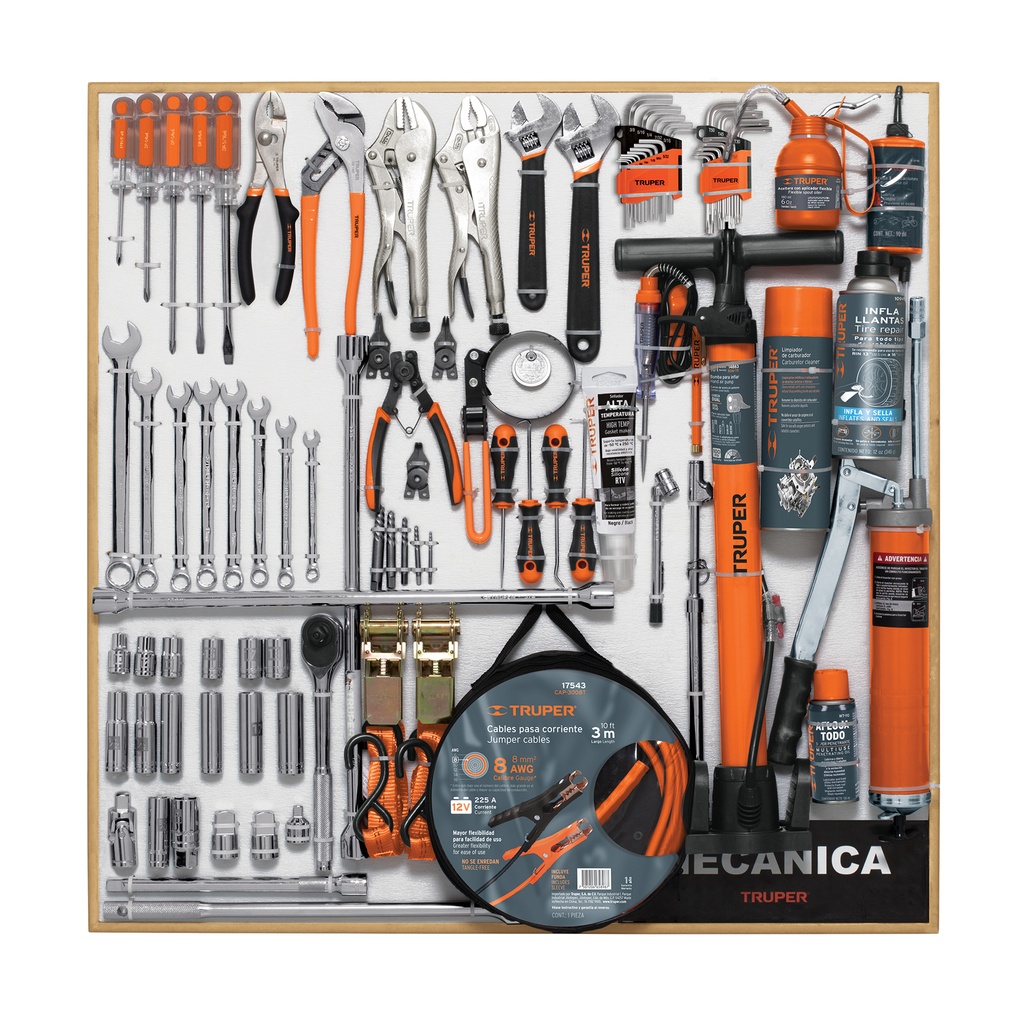 Exhibidor de Mecánica, 80x80 cm, 1 tablero - Pag 624