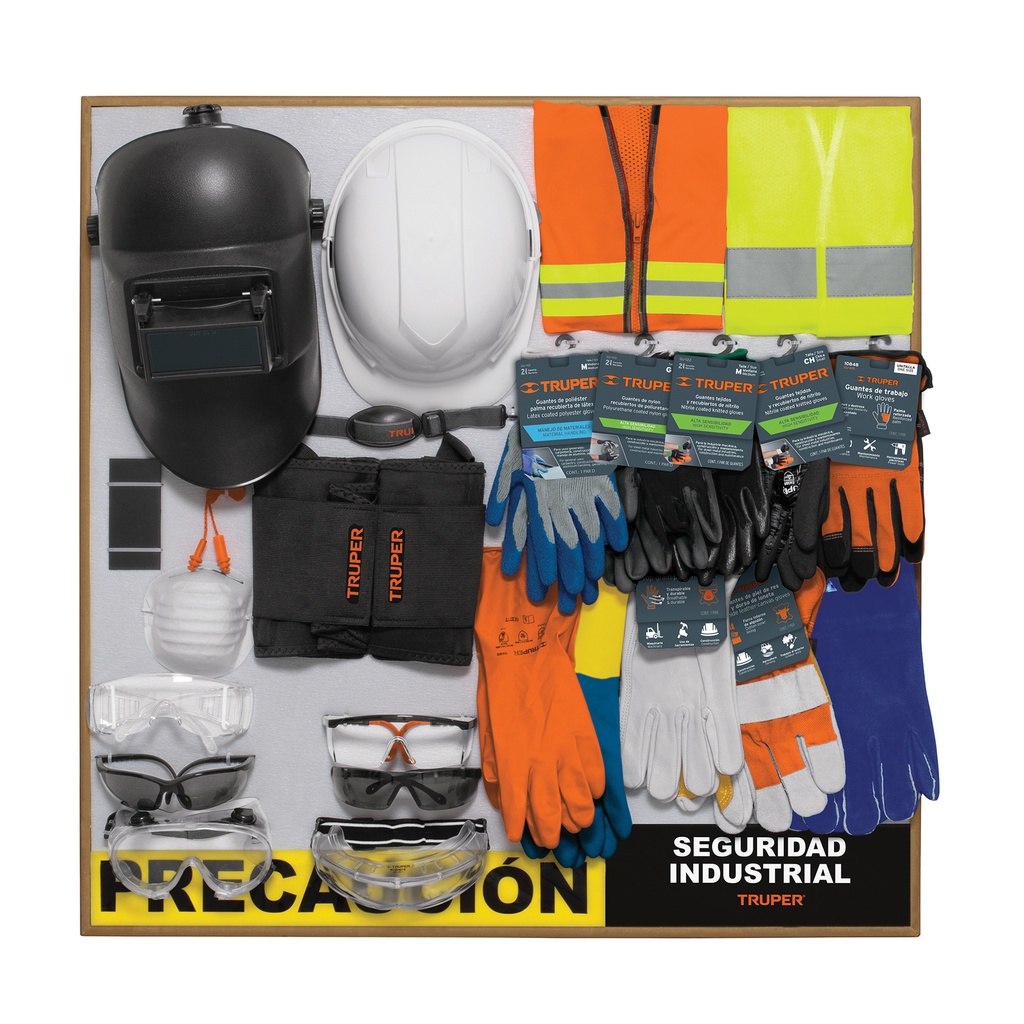 [T55913] Exhibidor de Seguridad industrial, 80x80 cm, 1 tablero